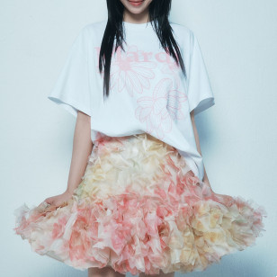 男女通用T 4色 UNISEX TSHIRT TRIPLE FLOWER